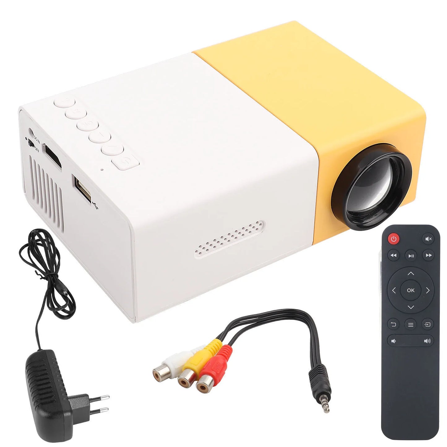 Mini Projecteur LED 1080P – Compact & Portable pour Films, Jeux & Voyage