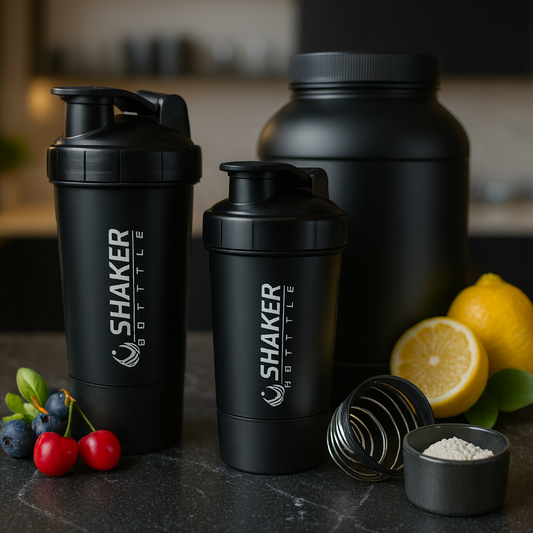Shaker Sport 2 Compartiments – Bouteille à Protéines & Eau