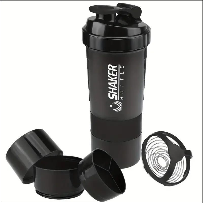 Shaker Sport 2 Compartiments – Bouteille à Protéines & Eau
