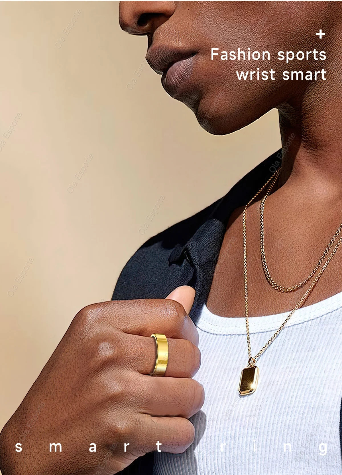 Bague Connectée – Suivi Santé, Oxygène, Sommeil & Étanche