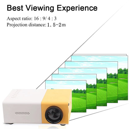 Mini Projecteur LED 1080P – Compact & Portable pour Films, Jeux & Voyage