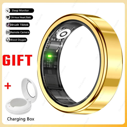 Bague Connectée – Suivi Santé, Oxygène, Sommeil & Étanche