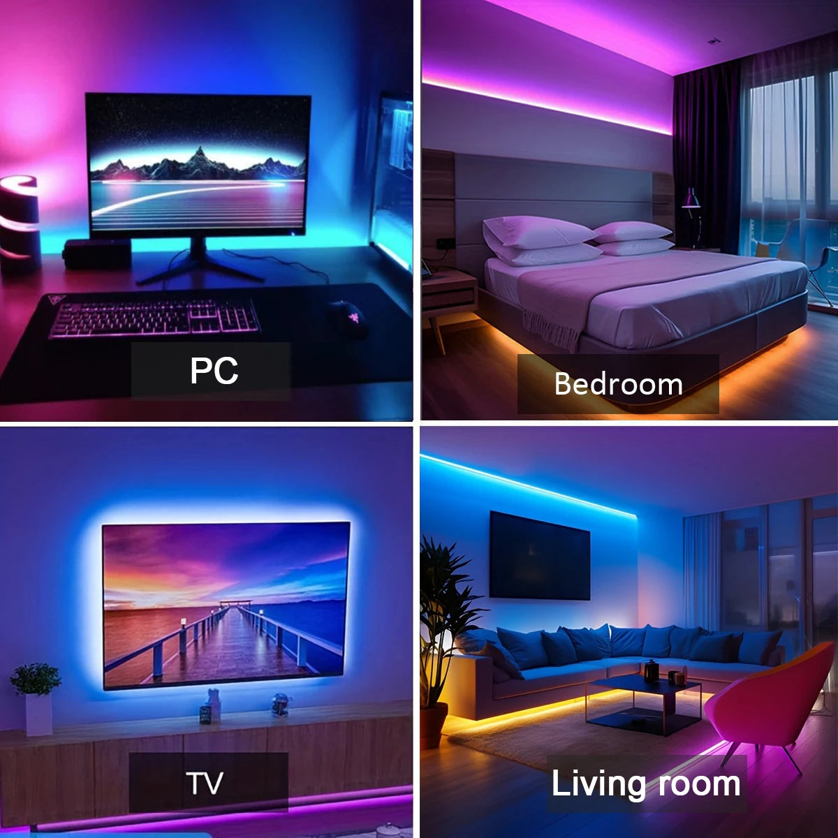 Ruban LED RGB avec APP – Éclairage Décoratif pour Intérieur
